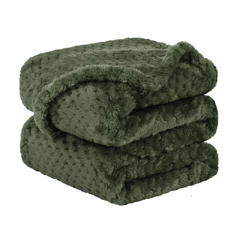 Luxury Fleece Bed Blanket Woven Mesh Pet 30x40