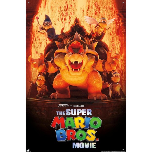 Trends International The Super Mario Bros Movie Bowser x27 s World Key Art Unframed Wall Poster Prints