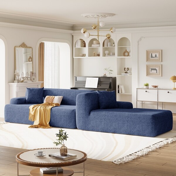 Modern Large LShape Modular Sectional Sofa for Living Room