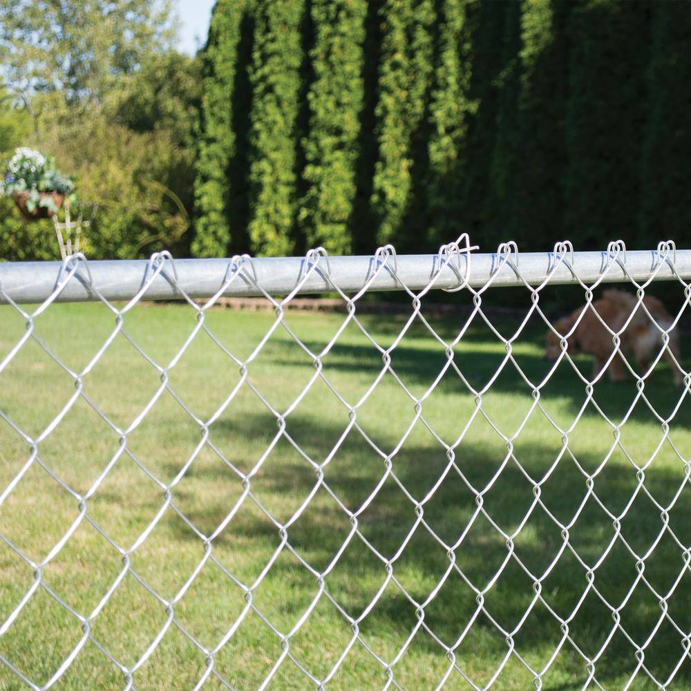 Everbilt 6 ft. x 50 ft. 11.5- Gauge Galvanized Steel Chain Link Fence Fabric 308706EB