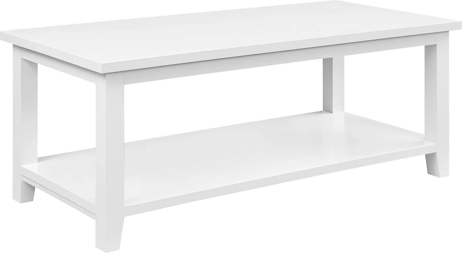 Simplicity White 48 Coffee Table