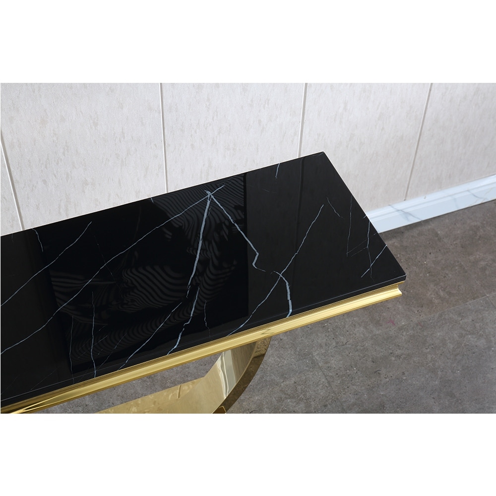 Modern Rectangular Marble Console Table