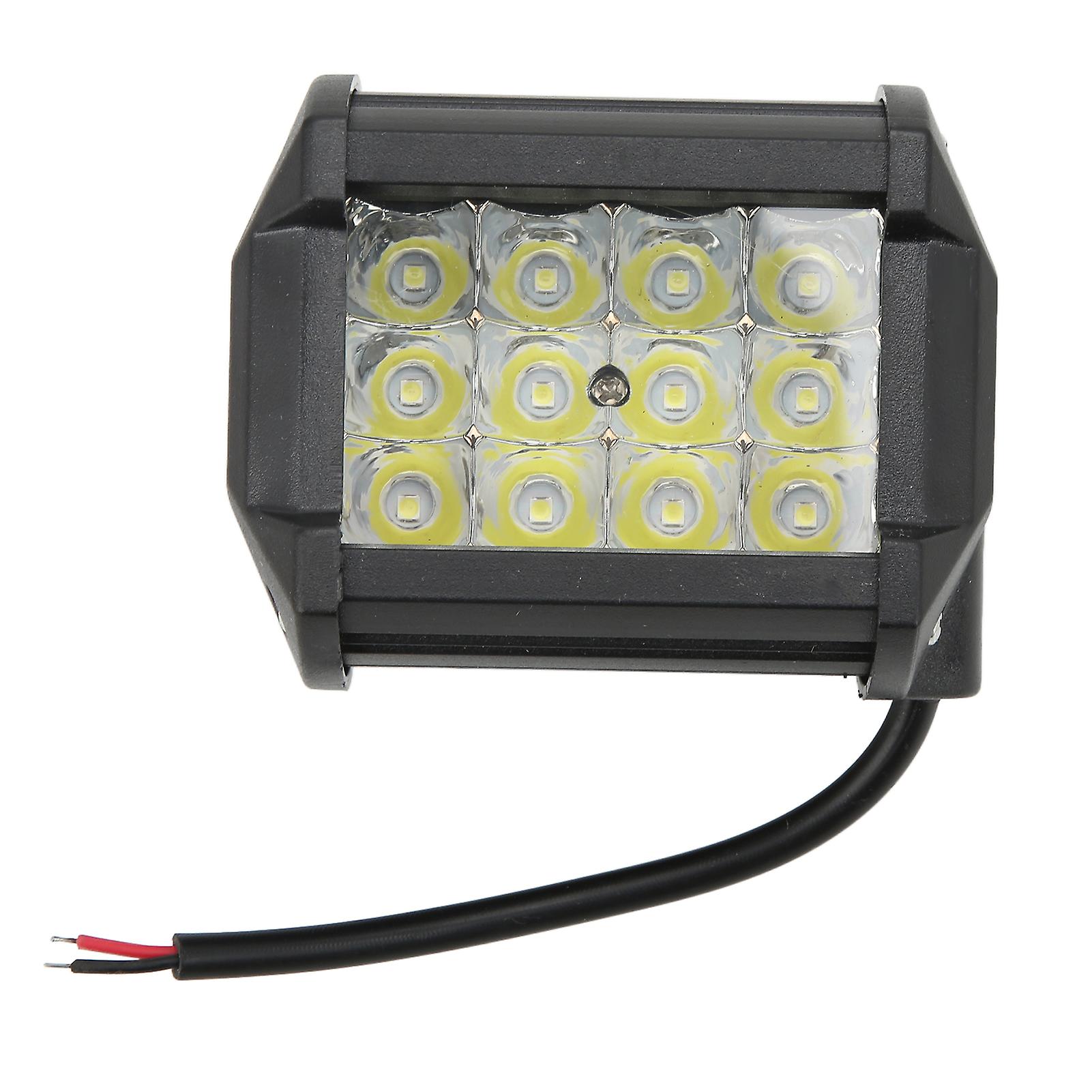 4in 12led Pod Light 36w Square Flood Work Light 6000k Off Road Light Universal For Cars