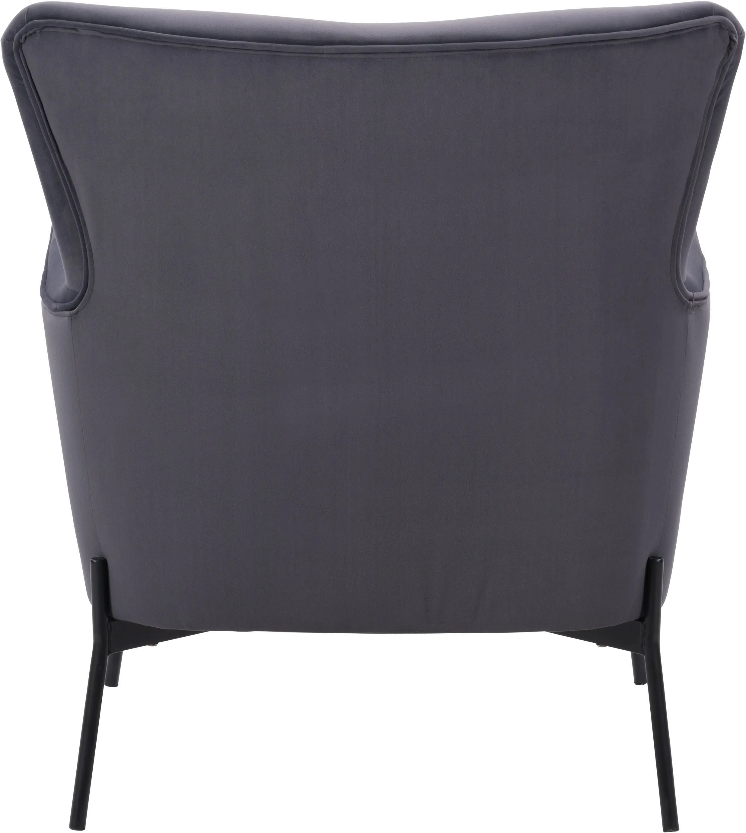 Elwood Gray Wingback Accent Chair