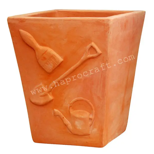 Set of 2 Vietnam Terracotta pot for planter flower pot  garden supplies decorations for home