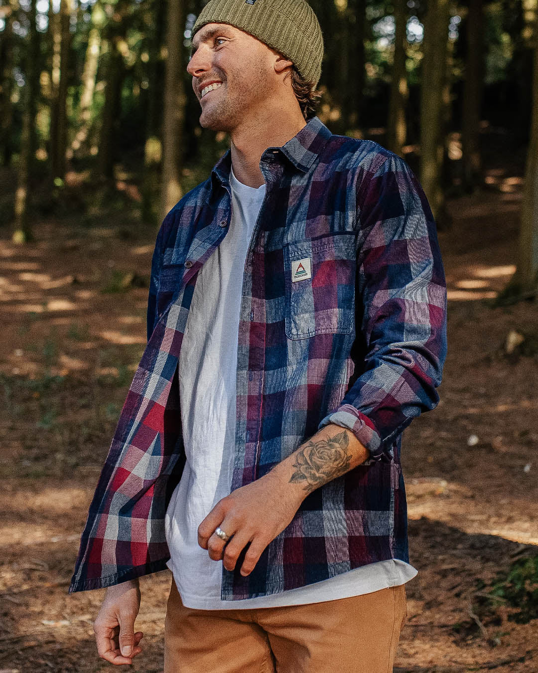 Backcountry Cord Check Shirt - Rich Navy