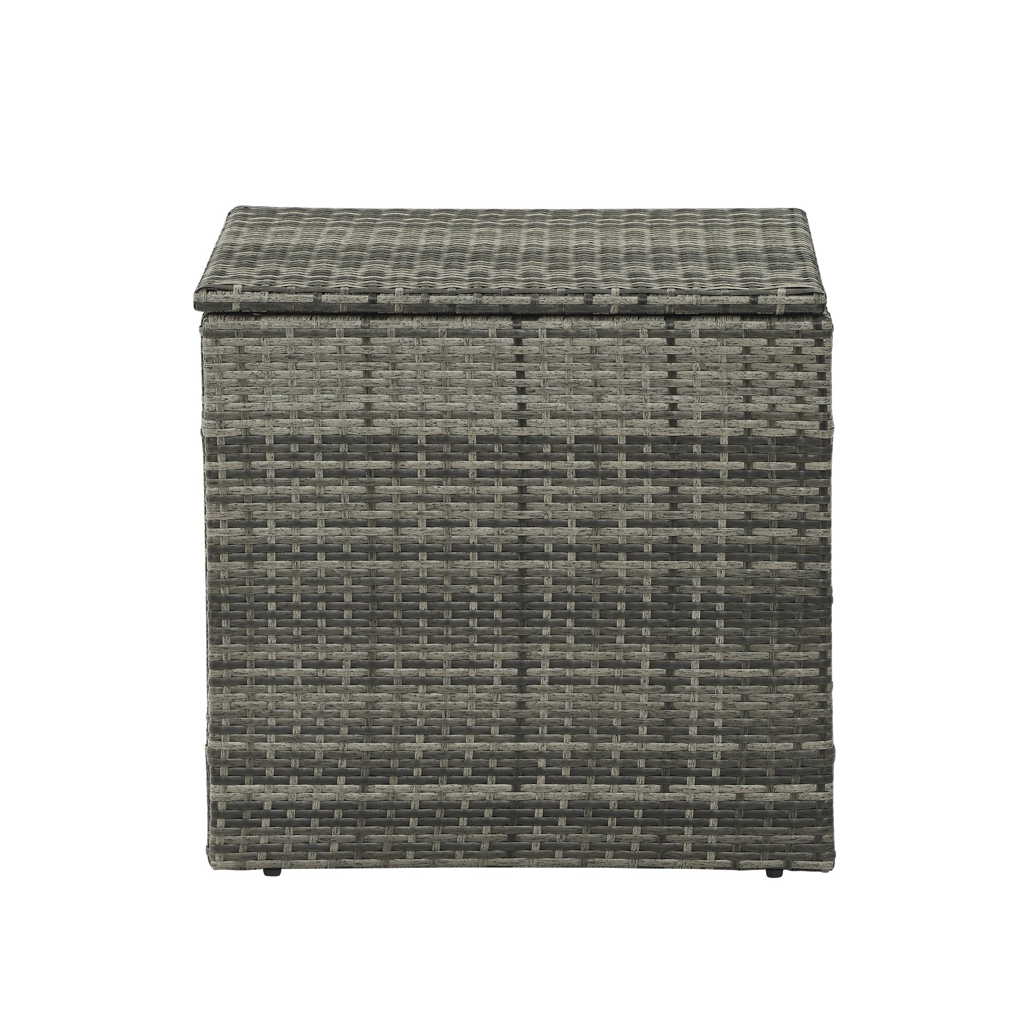 Cozyhom 88 Gallons Outdoor Rattan Storage Box,All Weather Deck Box,Gray