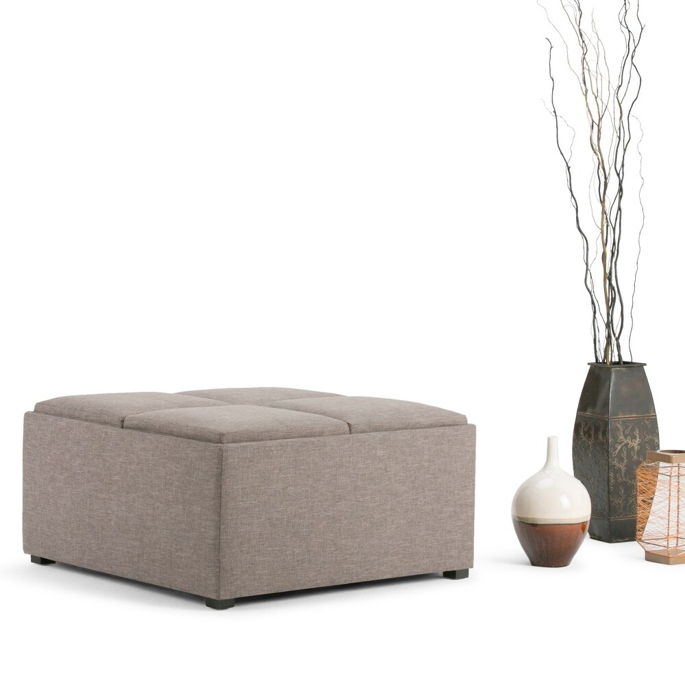 WYNDENHALL Franklin Wide Contemporary Table Ottoman