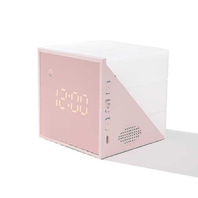 Magic Cube Led Alarm Clock Night Light Touch Sensor Lamp With Voice Control