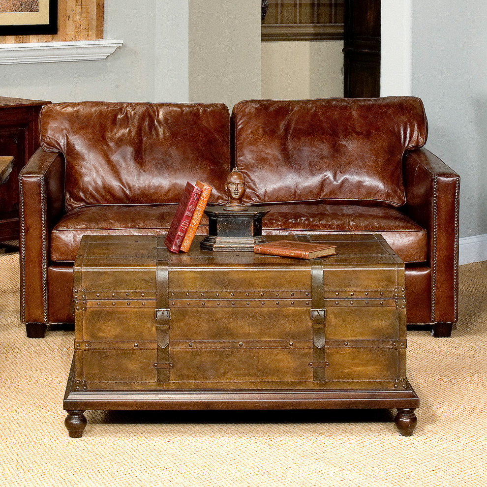 Laramie Trunk Coffee Table   Traditional   Coffee Tables   by HedgeApple  Houzz