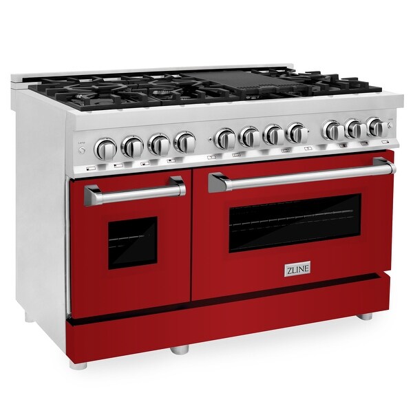 ZLINE Stainless Steel 48-inch Gas Burner/ Electric Oven Range