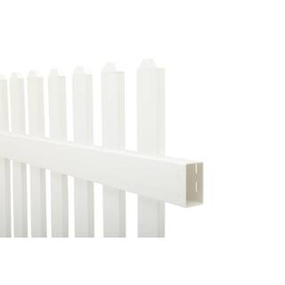 Barrette Outdoor Living Seneca Straight 4 ft. H x 6 ft. W White Vinyl Fence Panel Kit 73014406