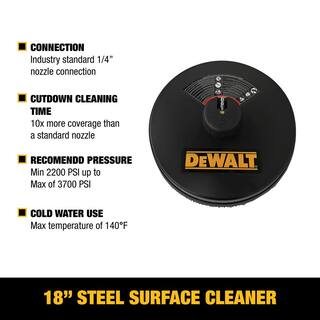 DW Universal 18 in. Surface Cleaner for Cold Water Pressure Washers Rated up to 3700 PSI DXPA34SC