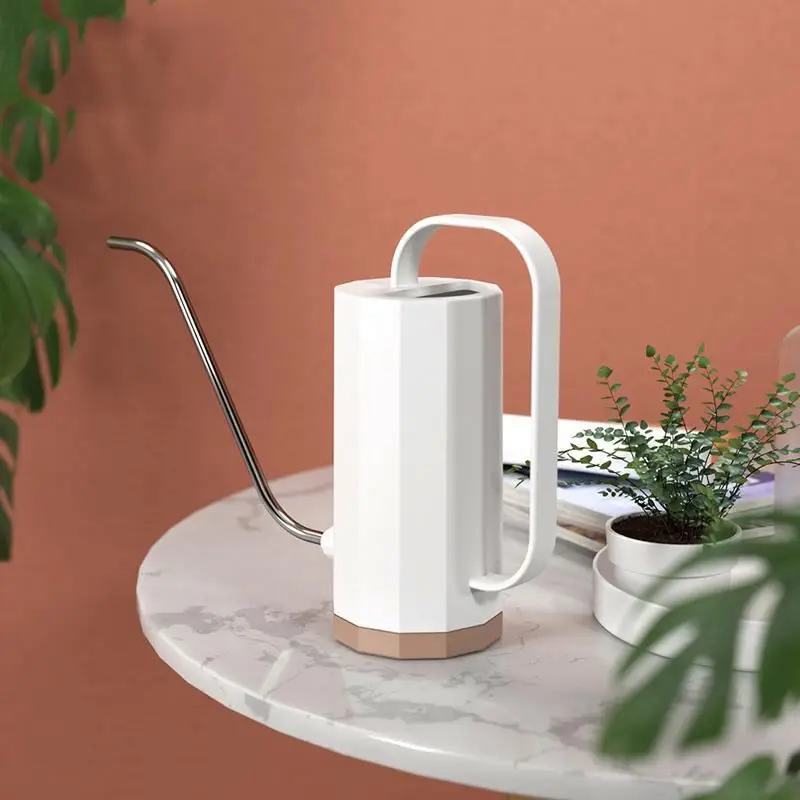 Modern Nordic Style Garden  Stainless Steel Watering Pot Long Neck Pouring Kettle Watering Can/