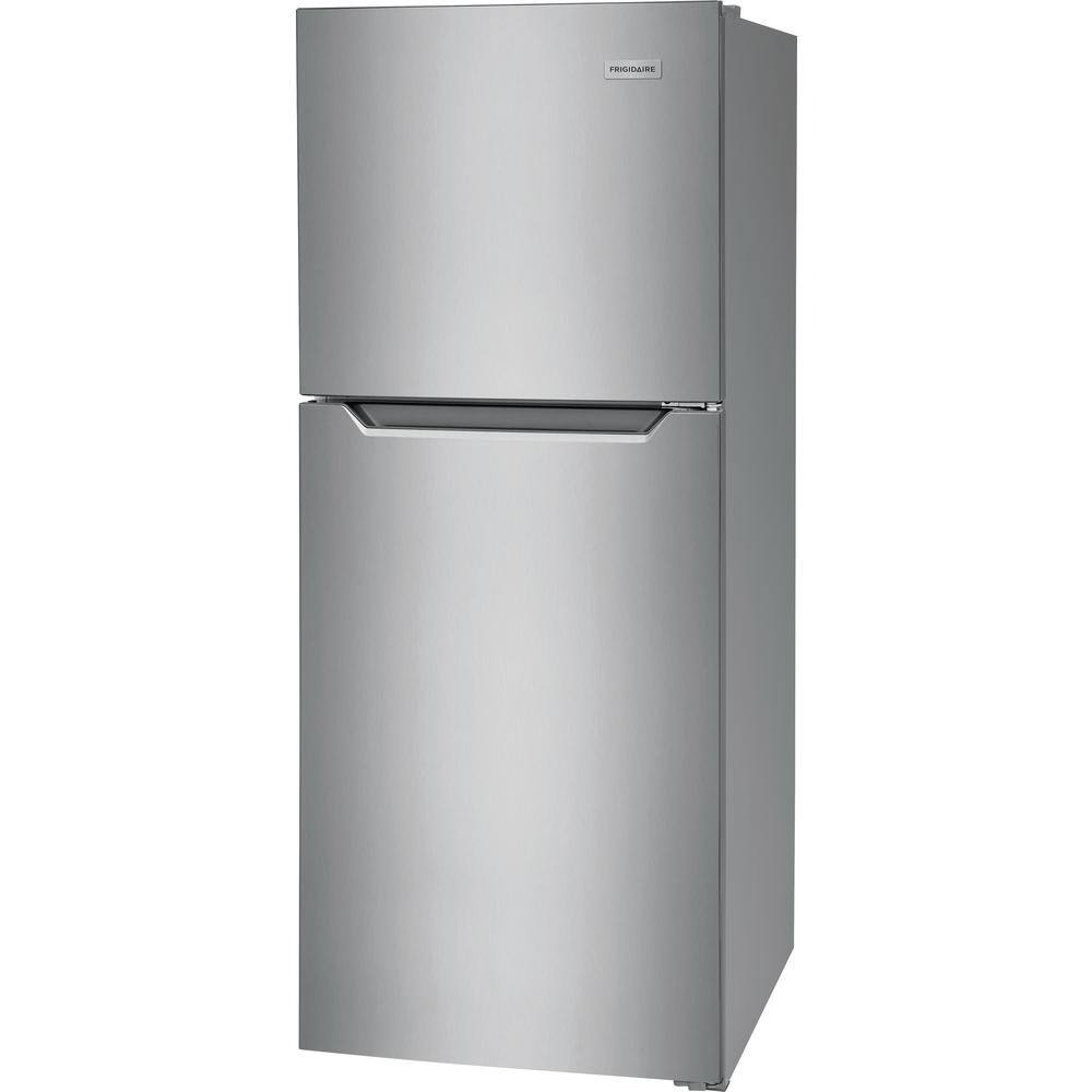 Frigidaire 10.1 cu. ft. Top Freezer Refrigerator in Brushed Steel ENERGY STAR FFET1022UV