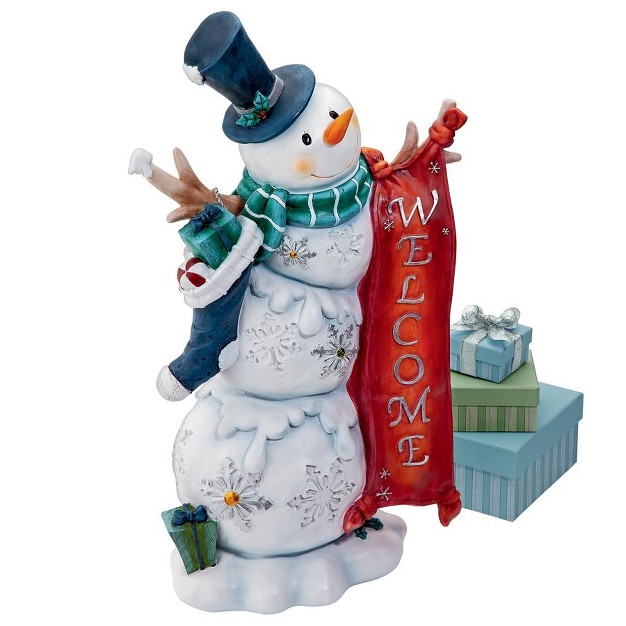 Design Toscano Avalanche The Welcome Snowman Statue