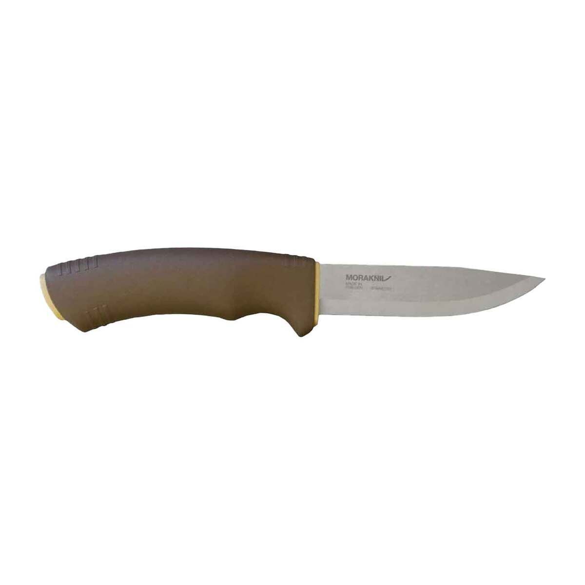 Morakniv Bushcraft Survival 4.29 inch Fixed Blade Knife  Tan