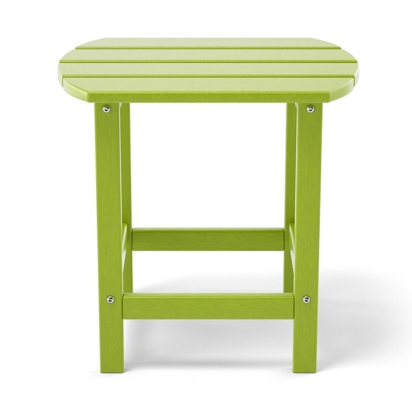 Patio Adirondack Side Table，Outdoor End Tables HDPE AllWeather Resistant