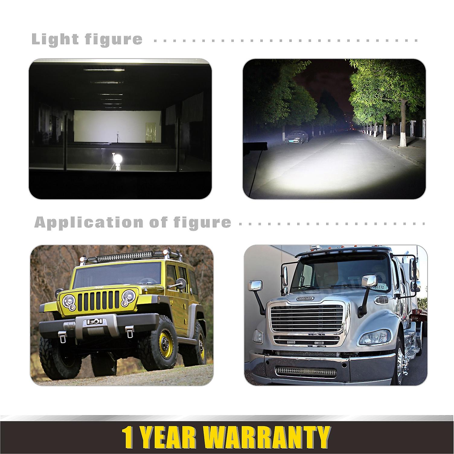 72w Led Light Bar For Jeep