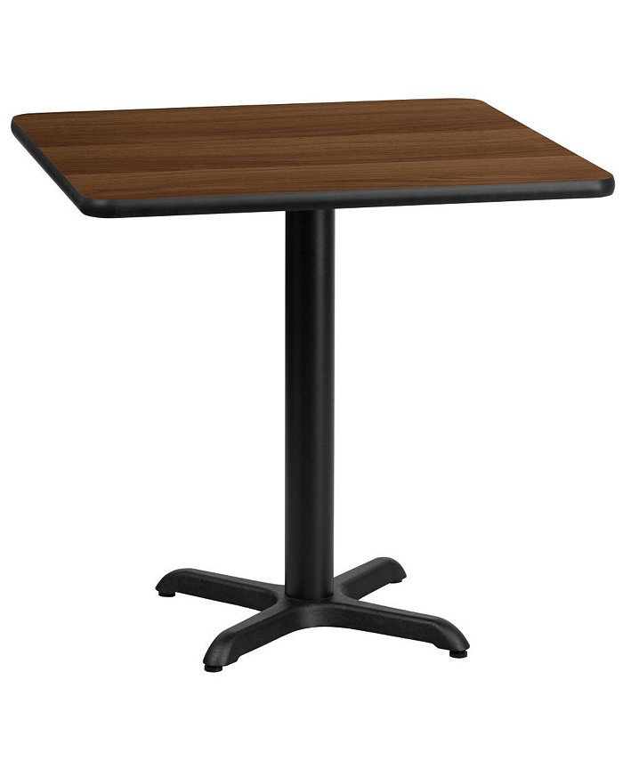 EMMA+OLIVER 30 Square Laminate Table Top With 22X22 Table Height Base