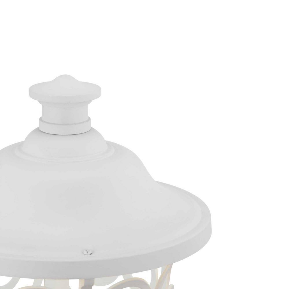 Progress Lighting Leawood LED Collection 1-Light White Transitional Outdoor Post Lantern Light P540037-030-30