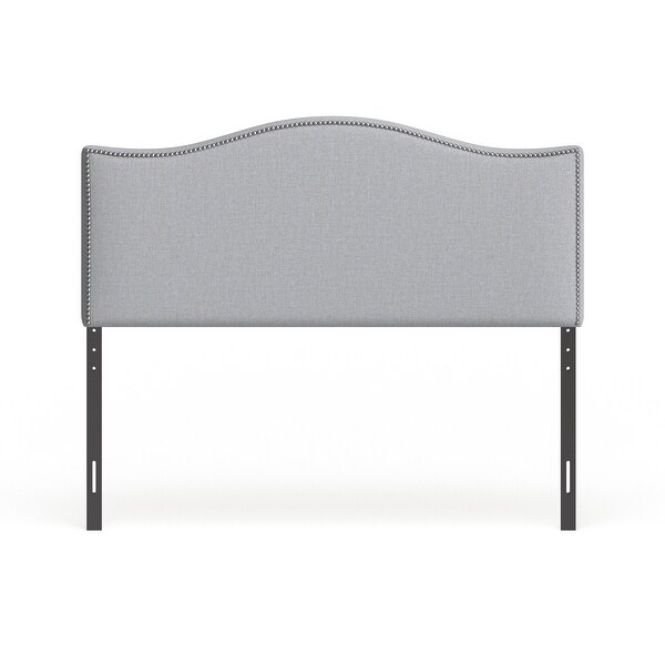 Curl Queen Nailhead Upholstered Headboard - - 18180225