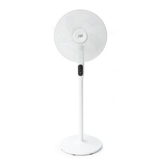 SPT 51 in. Oscillating Pedestal Fan with Remote and Timer in White SF-16D48WB