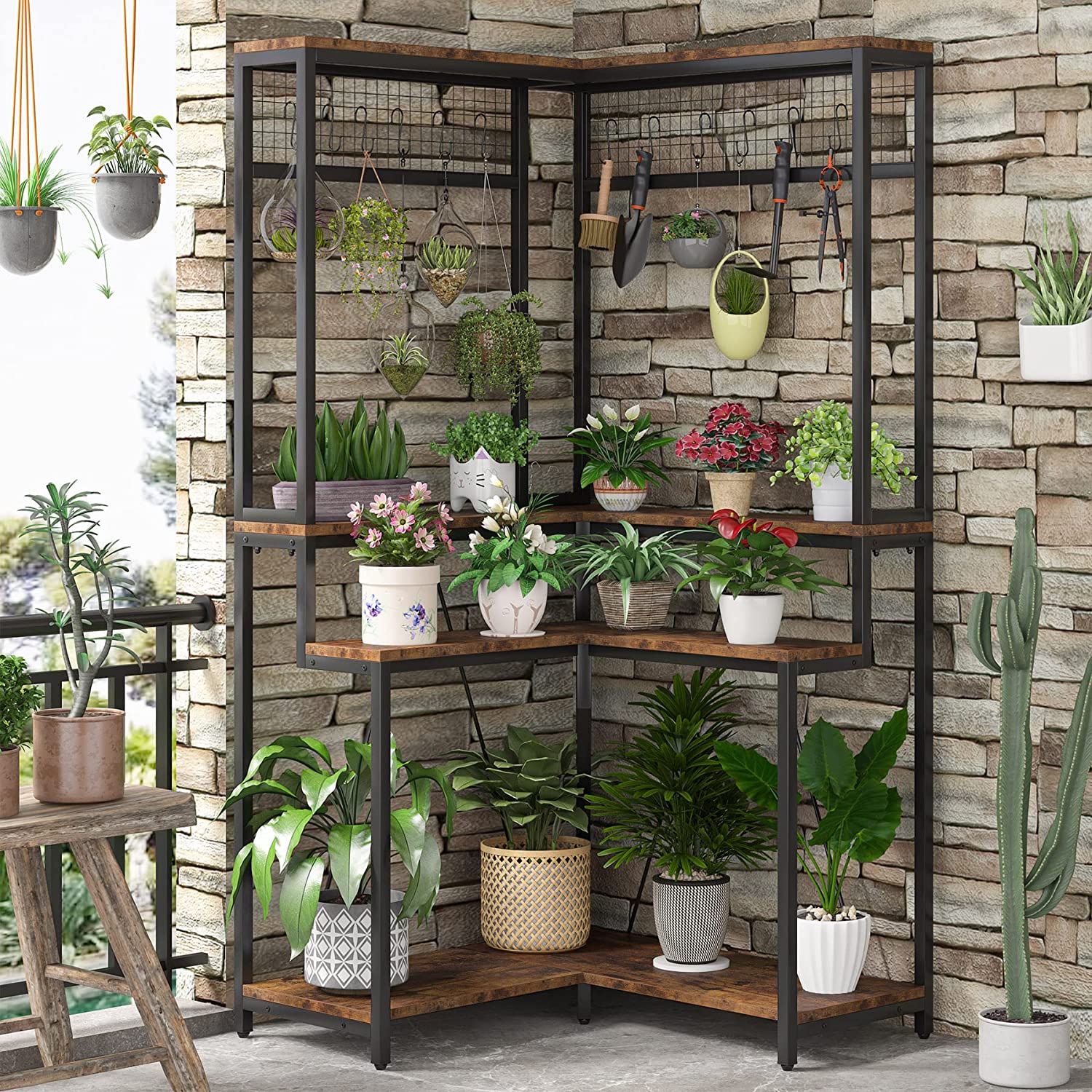 Corner Plant Stand, 67