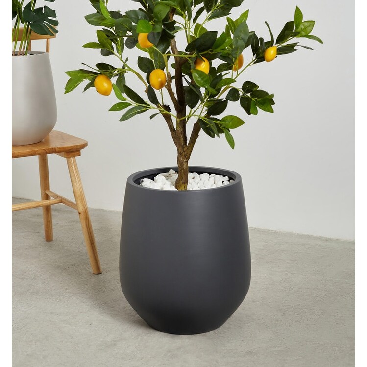 Indoor/Outdoor Large Nordic Minimalist Lightweight Round Planter Pot