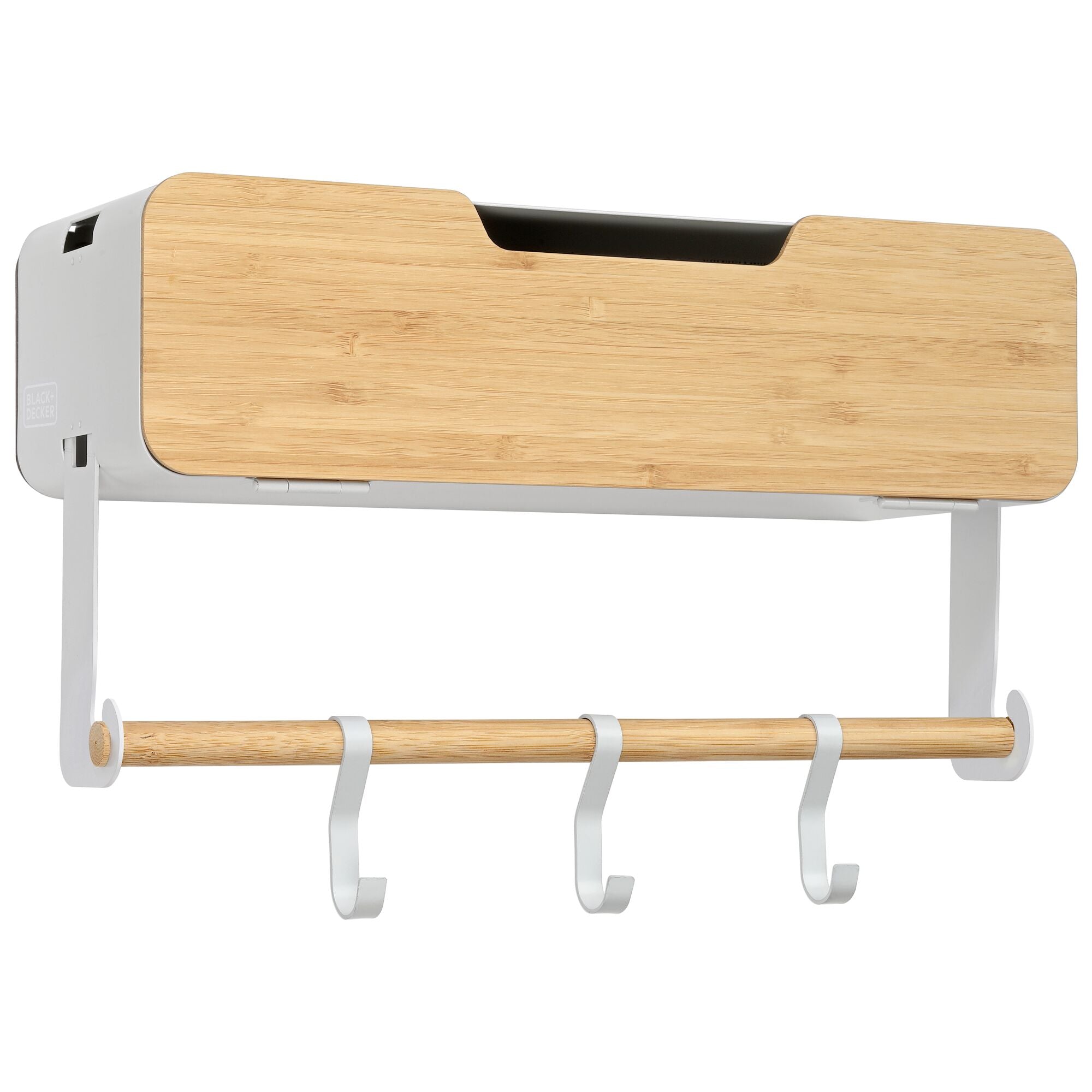 White Hanging Rack System-Shelf W/ Door