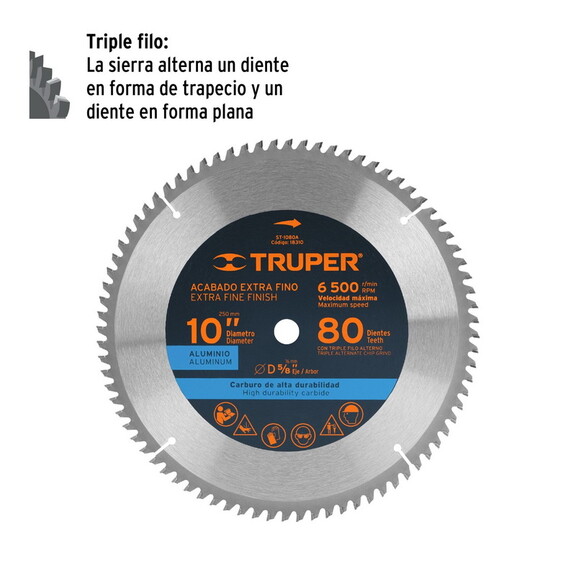 Truper 18313 10 X 5/8 100 Teeth Circular Saw Blad...