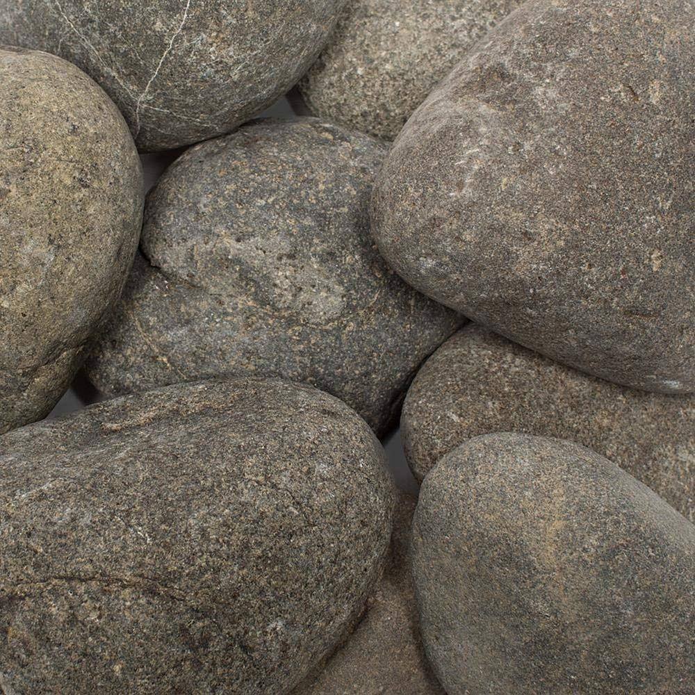 Rain Forest 1 in. to 3 in. 30 lb. Grey Caribbean River Pebbles RFGCRP3-30