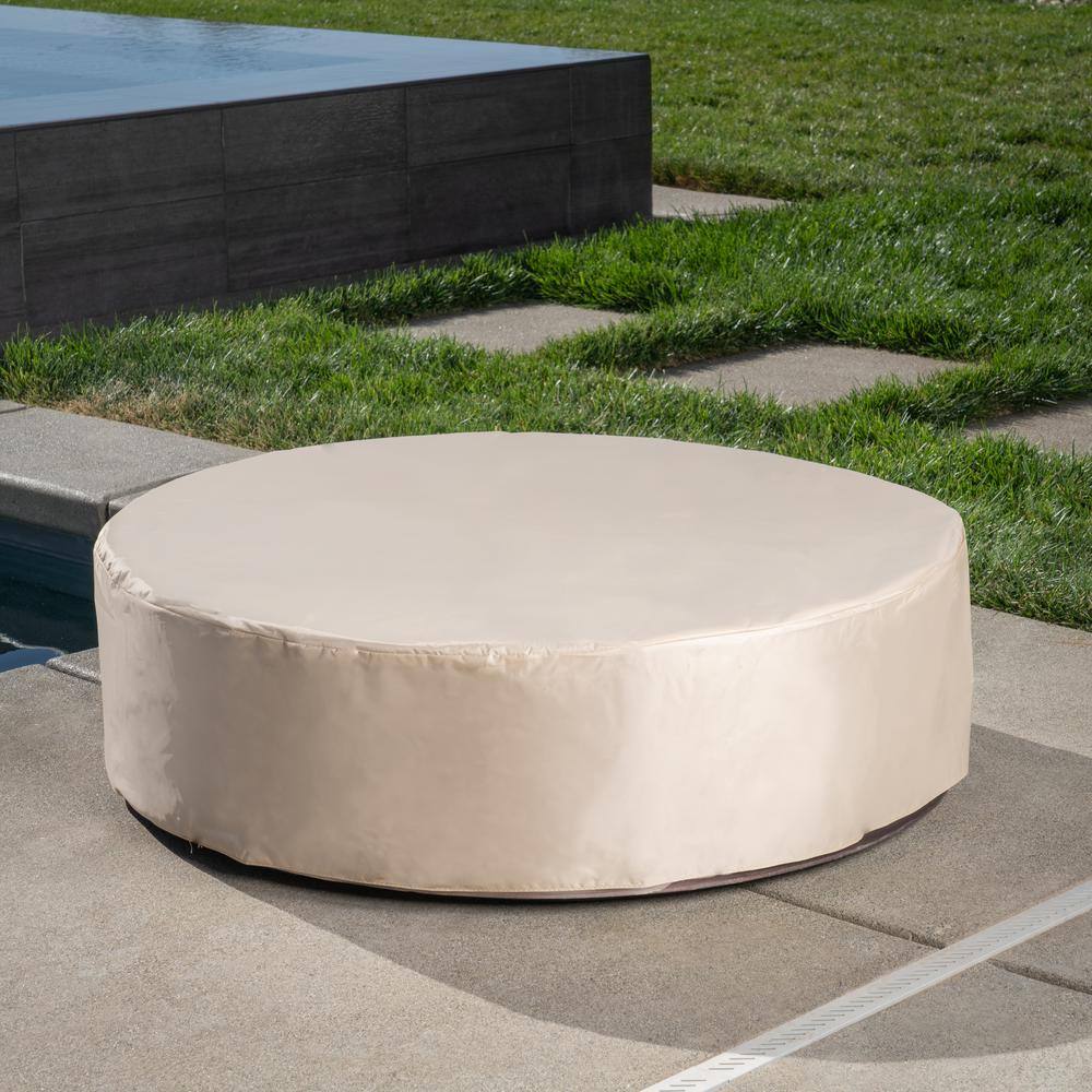 Royal Garden 41 in. Round Fire Pit - Lava Rock - Brown Cover TM21RD41FPBCV