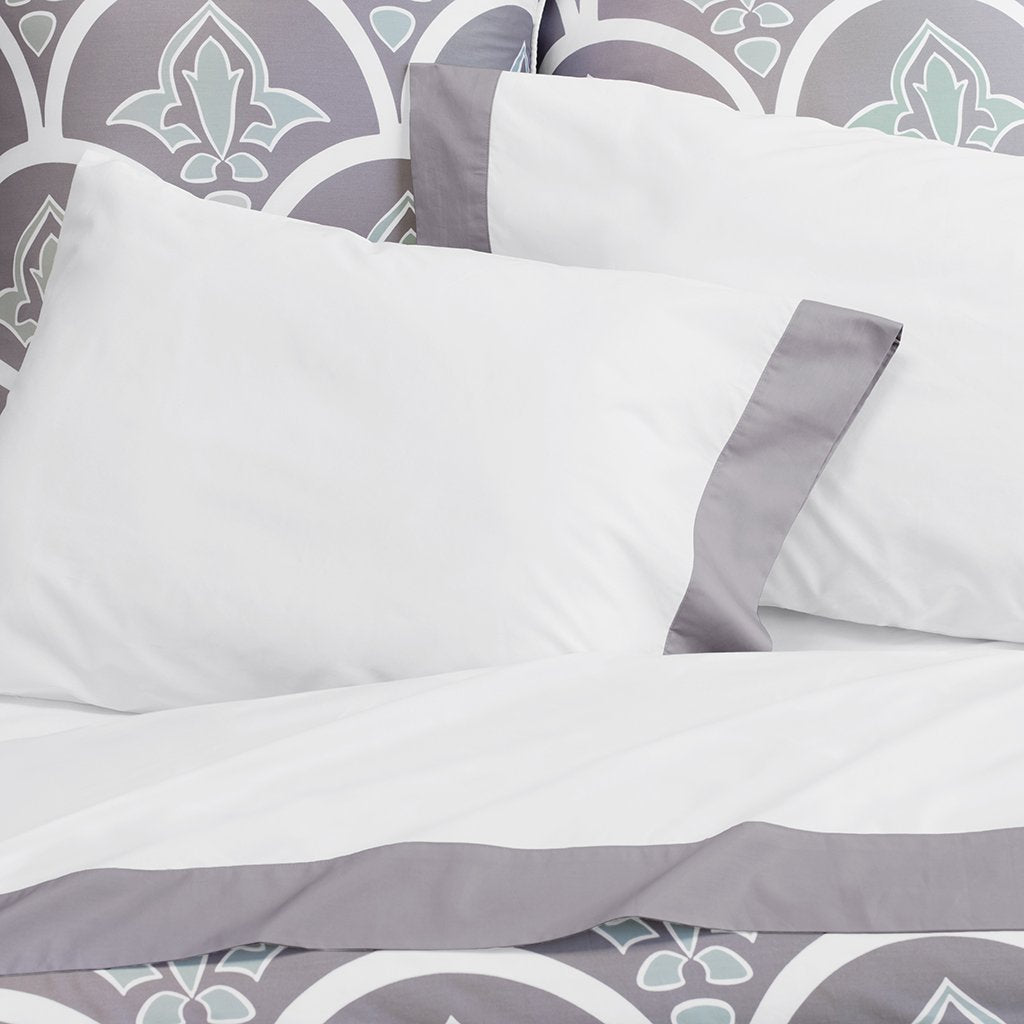 Grey Clementina Duvet Cover