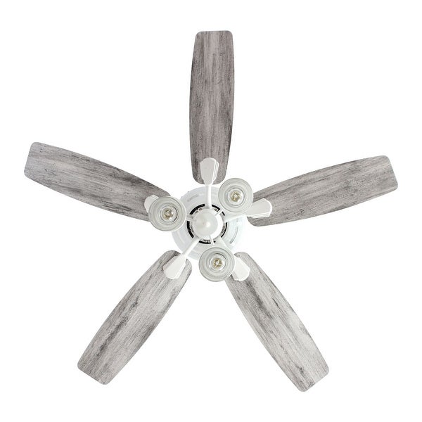 52-inch Beach Wood 5-Blade Flush Mount Ceiling Fan with Remote Shopping - The Best Deals on Ceiling Fans | 37966069