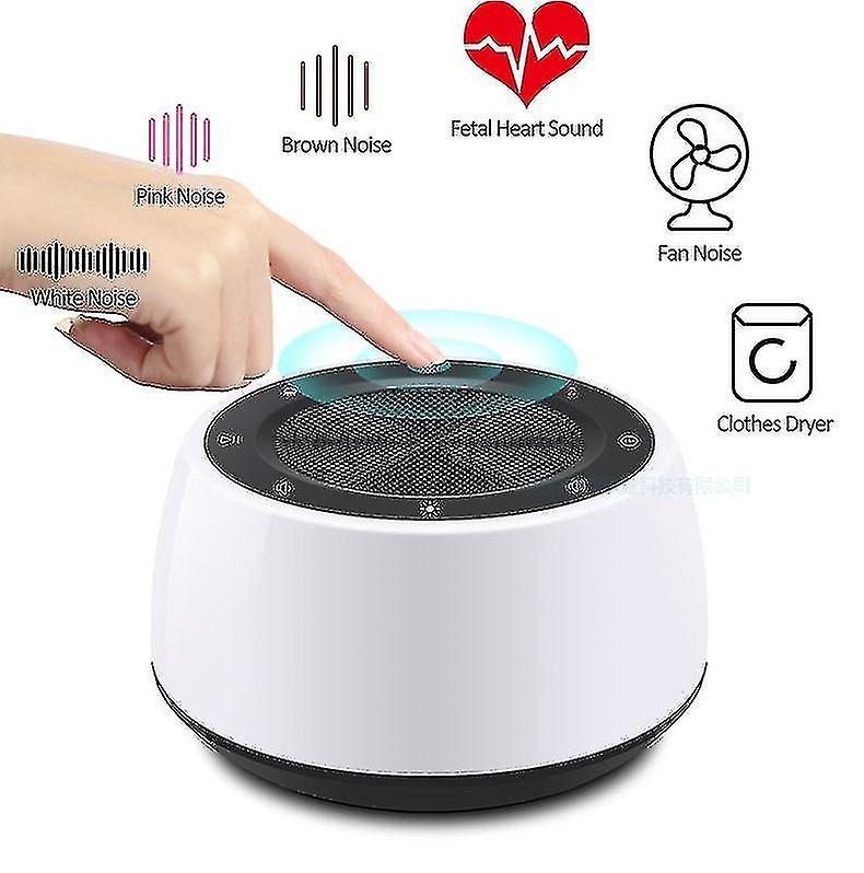 White Noise Machine， White Noise Machine， With 16 Natural Sounds， Memory Function， Adjustable Timer， Portable， Relaxation， Relaxation， Office Travel