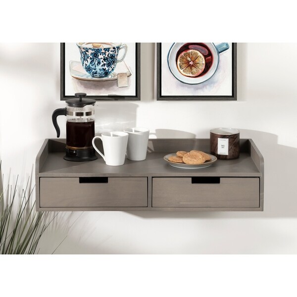 Kate and Laurel Kitt Floating Shelf Console Table