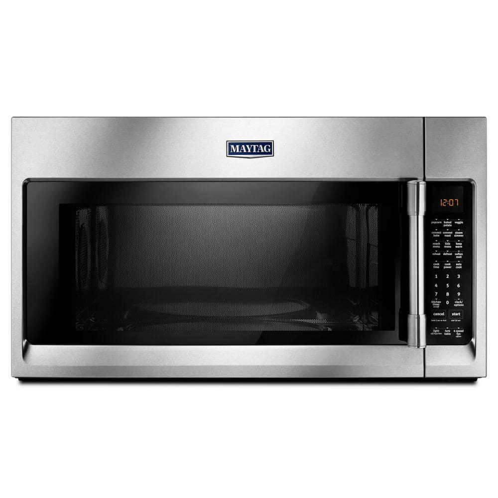 Maytag 19 cu ft Over the Range Convection Microwave in Fingerprint Resistant Stainless Steel