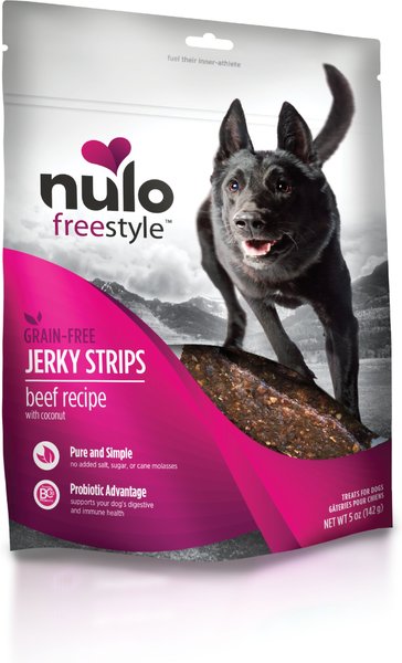 Nulo Freestyle Grain-Free Beef Recipe With Coconut Jerky Dog Treats