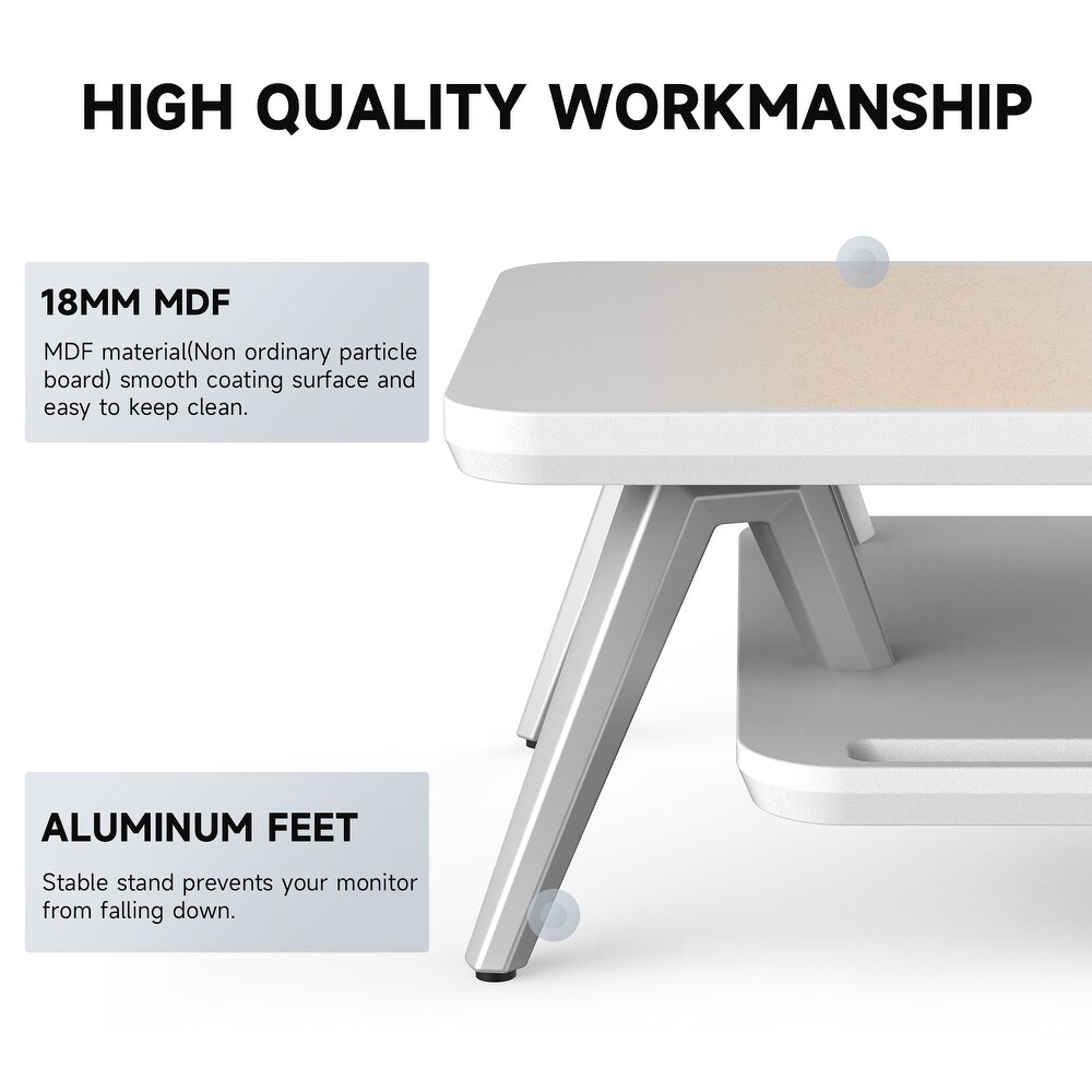 Fenge Monitor Stand  23.6 Inch 2 Tiers Monitor Stands Riser