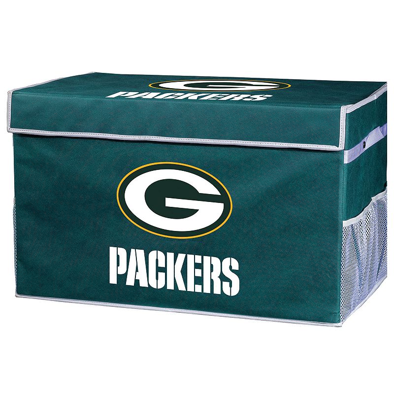 Franklin Sports Green Bay Packers Small Collapsible Footlocker Storage Bin