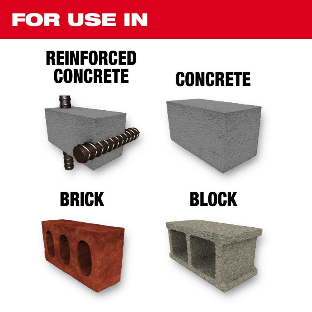 Milwaukee SDS-Max 4-Cutter MX4 Bit 5/8 in x 31 in x 36 in 48-20-3922 from Milwaukee