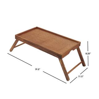 Home Basics Brown Bed Tray HDC50466