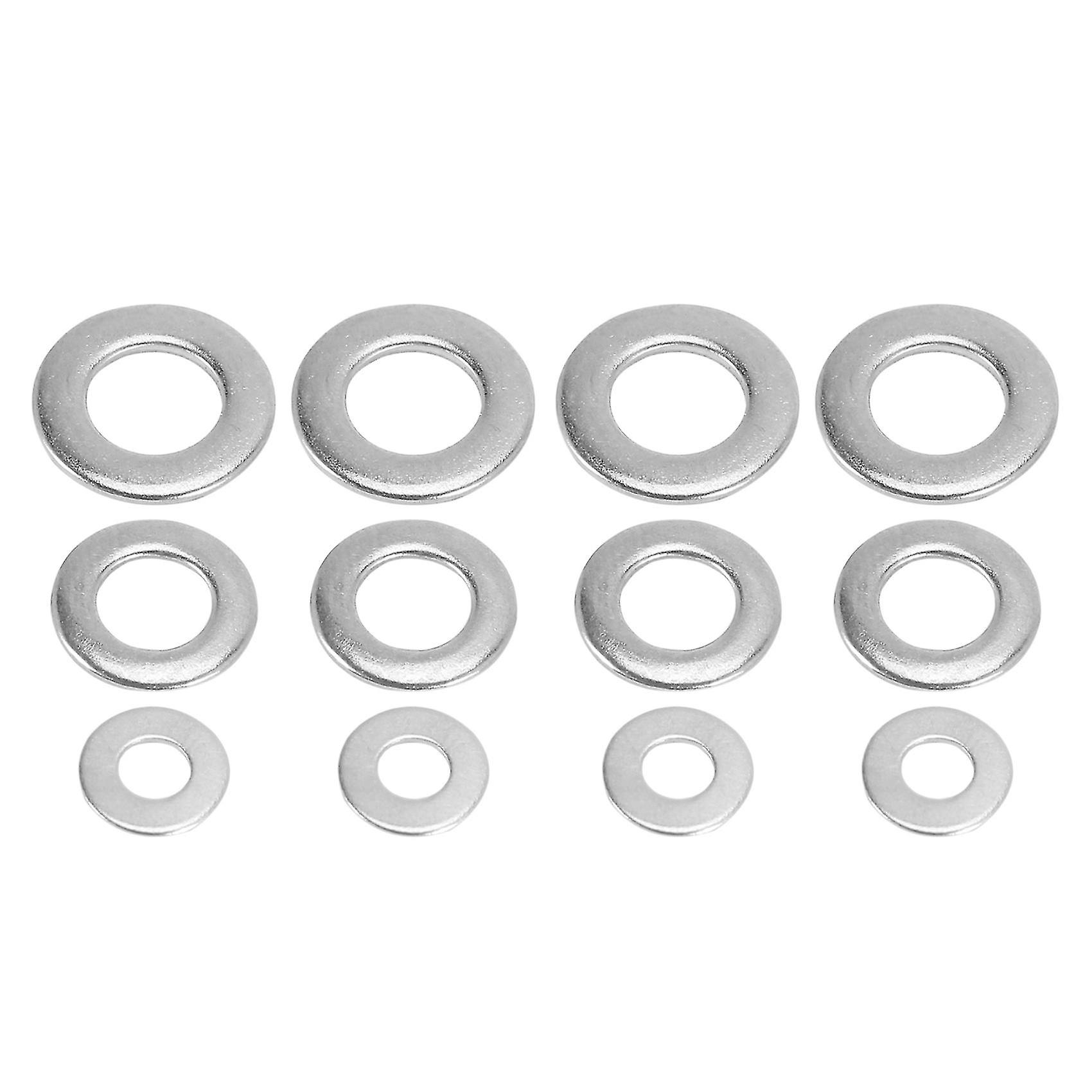 Metric Washer Mixed (400 Pack) M3 M4 M5 andamp; M6 Form A Thick Flat Washers Stainless Steel