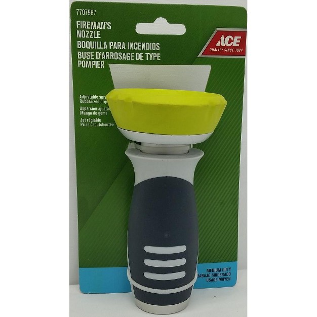 Ace High Pressure Fireman x27 s Nozzle Plastic Medium Duty Green