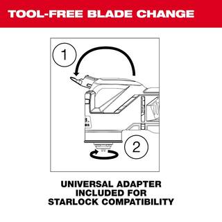 MW M12 FUEL 12V Lithium-Ion Cordless Oscillating Multi-Tool wCP High Output 2.5 Ah Battery Pack 2526-20-48-11-2425