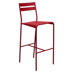 Tabouret de bar FERMOB Facto - Tabouret haut métal， chaise haute jardin