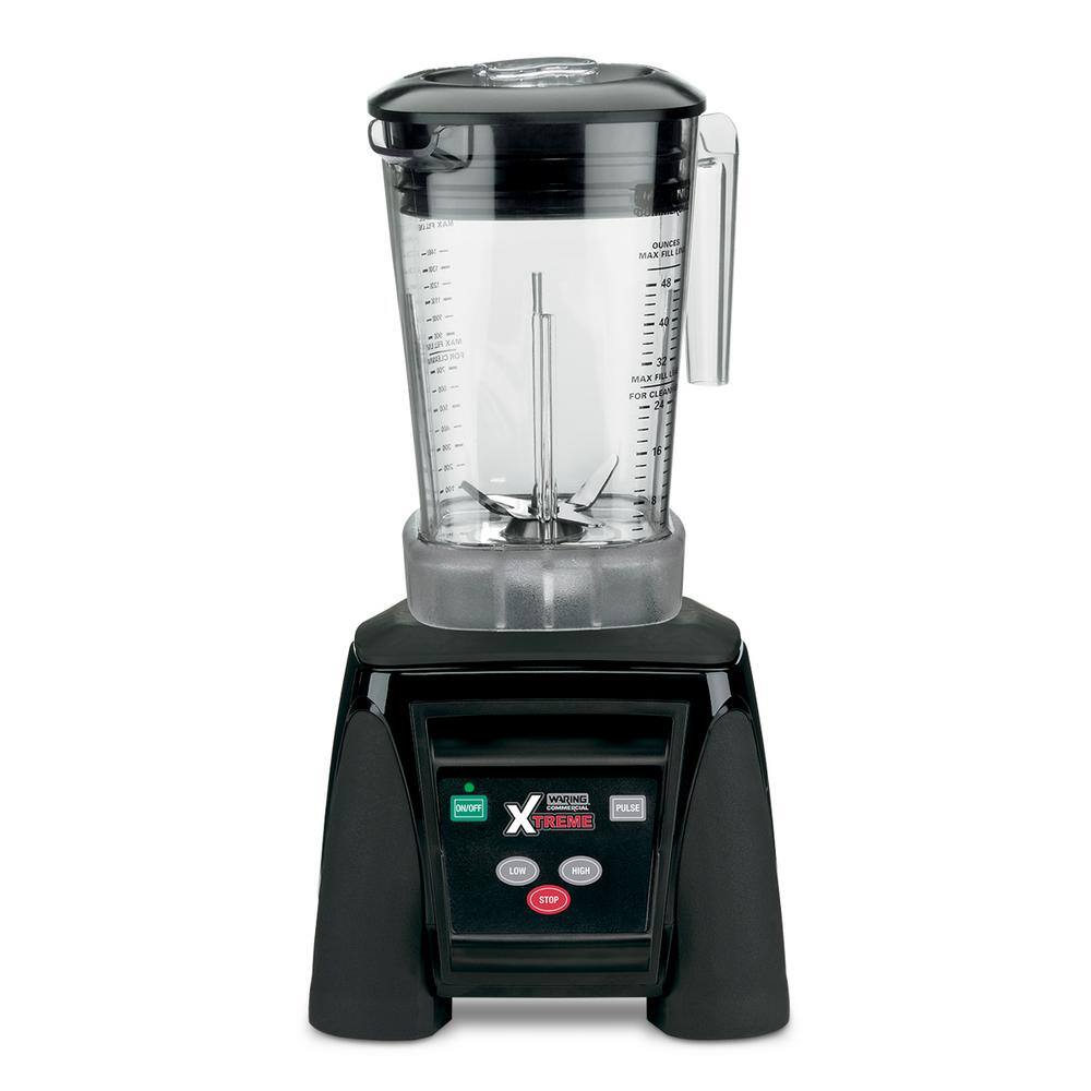 Waring Commercial Xtreme 48 oz. 2-Speed Clear Blender with 3.5 HP Blender Electronic Keypad and BPA-Free Copolyester Container MX1050XTXP