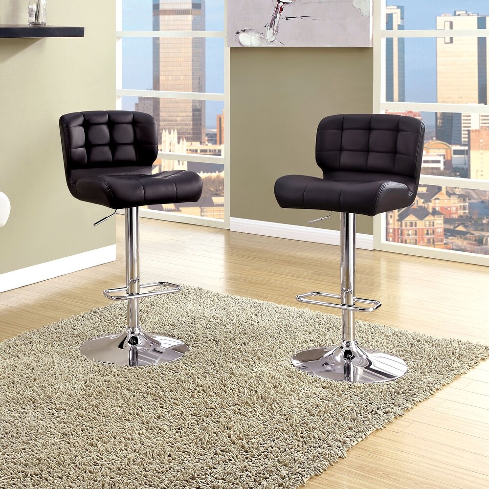 Beas Contemporary Swivel Bar Height Chair (Set of 2) by Furniture of America