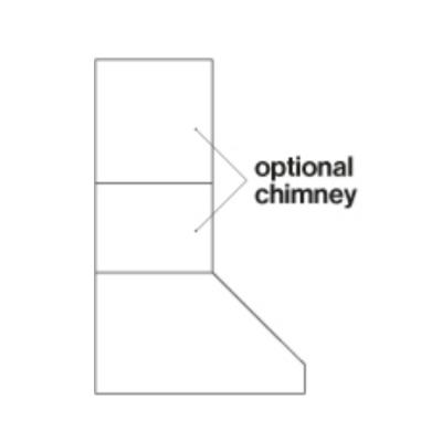 Falmec Chimney for 42-inch Wall Hoods KCPHN.002#IF